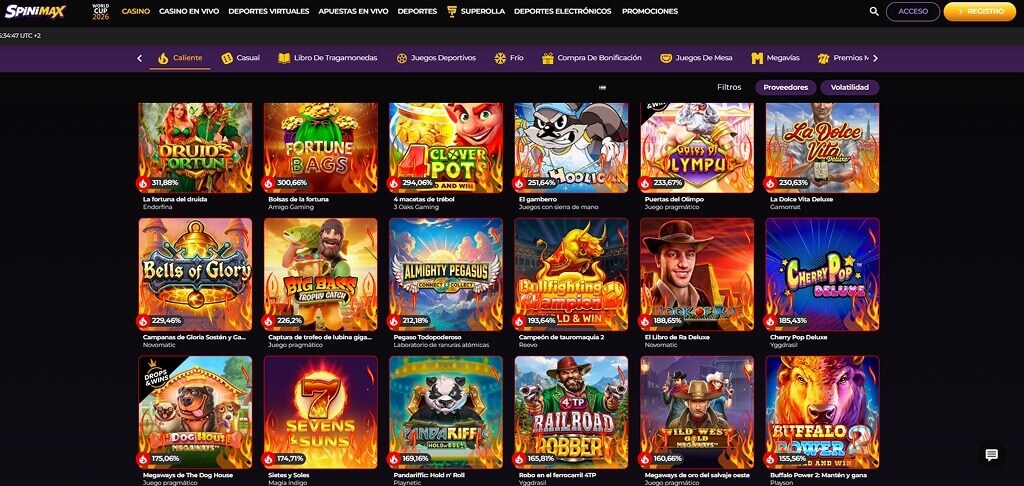 Juegos de casino Atefia