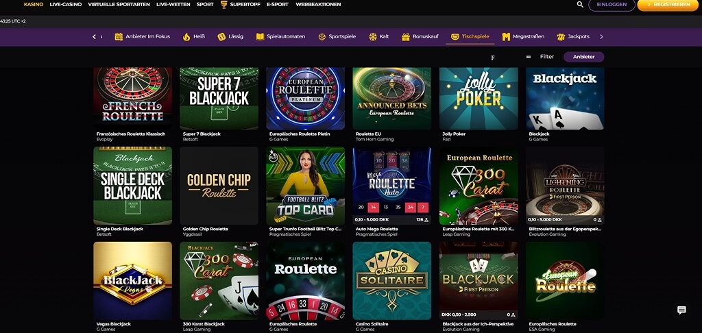 Spinmax Casino-Spiele